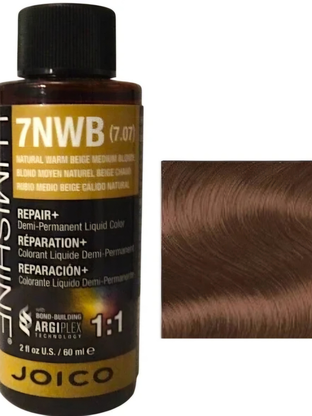 Joico Lumishine Natural Warm Beige (7NWB) Demi-Permanent Hair Color -